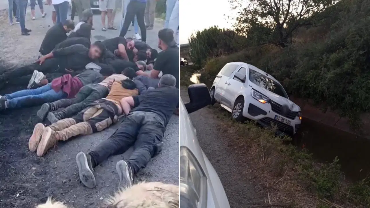 koyun surusune carpinca araci ve yasadisi gocmenleri birakip kacti lYs24mqz